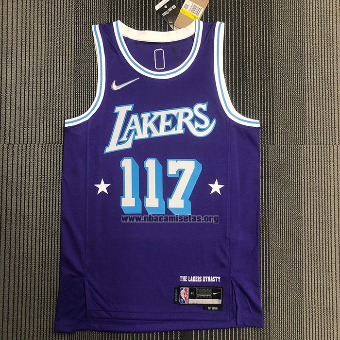 Camiseta Los Angeles Lakers x X-BOX Master Chief NO 117 Violeta
